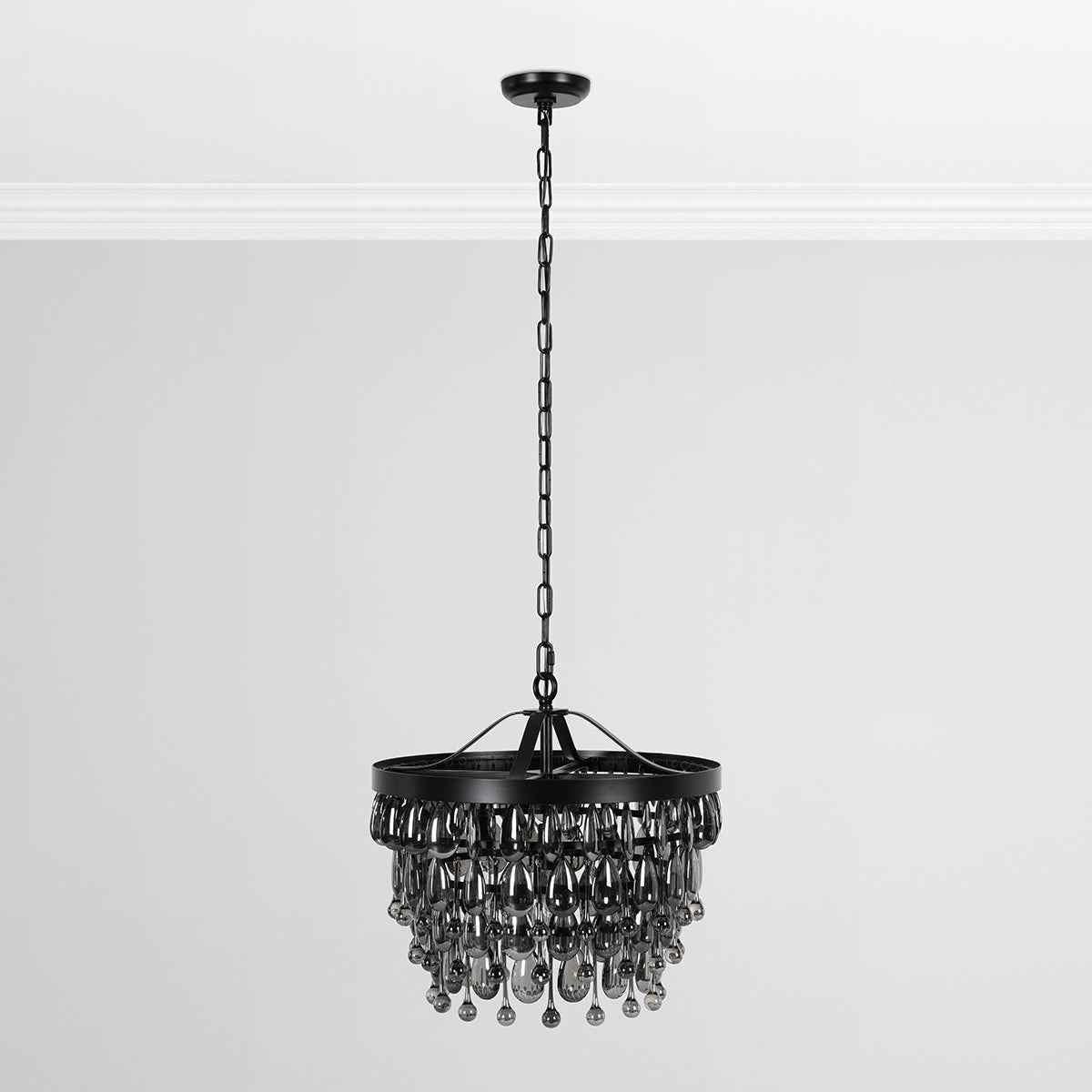 Renata Black Chandelier by Classic Home at Eve Furniture