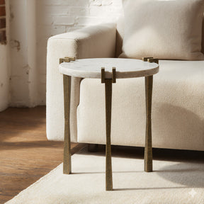 Rench White Side Table by Zuomod at Eve Furniture