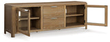 Rencott Light Brown 80" TV Stand by Ashley at Eve Furniture