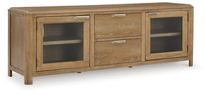 Rencott Light Brown 80" TV Stand by Ashley at Eve Furniture