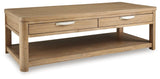 Rencott Light Brown Coffee Table by Ashley at Eve Furniture