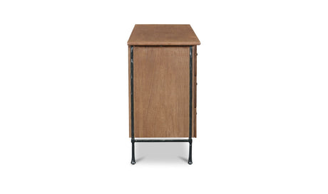 Rene 6 Drawer Dresser Brown by Moe's Home at Eve Furniture