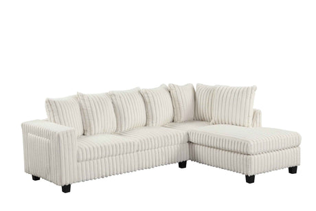Rene Beige RAF Reversible Sectional by Happy Homes at Eve Furniture