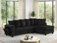 Rene Black RAF Sectional by Happy Homes at Eve Furniture