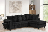 Rene Black RAF Sectional by Happy Homes at Eve Furniture