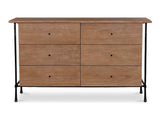 Rene Brown 6 Drawer Dresser