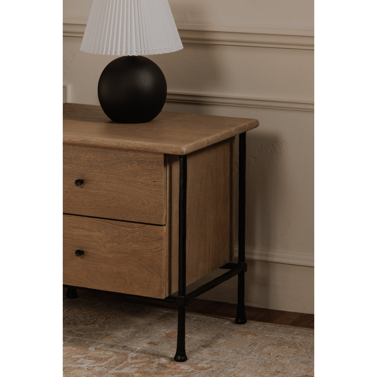 Rene Brown Nightstand by Moe's Home at Eve Furniture