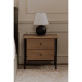 Rene Brown Nightstand by Moe's Home at Eve Furniture