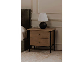 Rene Brown Nightstand by Moe's Home at Eve Furniture