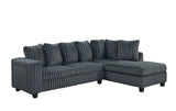 Rene Charcoal RAF Reversible Sectional by Happy Homes at Eve Furniture