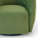 Renee Swivel Chair - Green Velvet by Ashcroft Furniture at Eve Furniture