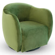 Renee Swivel Chair - Green Velvet by Ashcroft Furniture at Eve Furniture