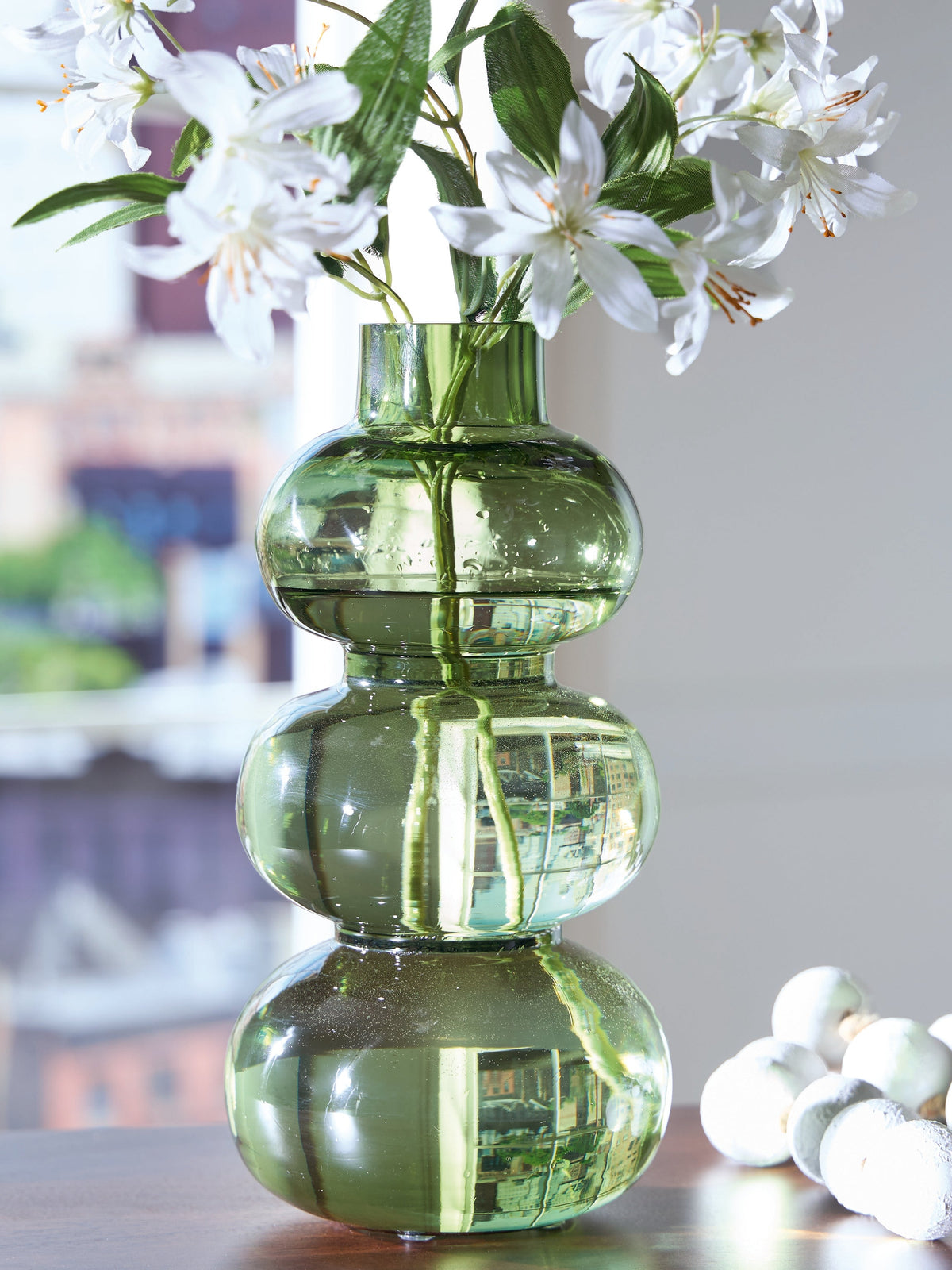 Renethorne Green Vase by Ashley at Eve Furniture