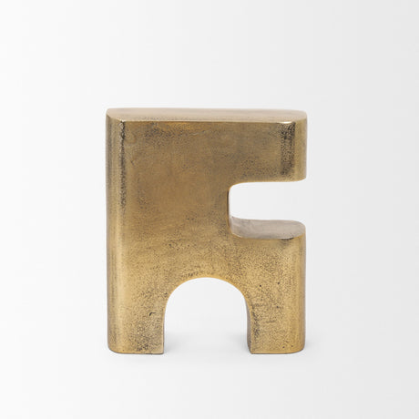 Renni Antiqued Brass Large Decorative Sculpture by Mercana at Eve Furniture