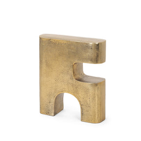 Renni Antiqued Brass Large Decorative Sculpture by Mercana at Eve Furniture