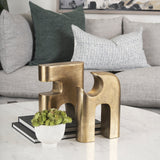 Renni Antiqued Brass Small Decorative Sculpture by Mercana at Eve Furniture
