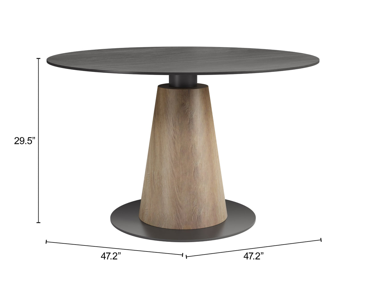 Reno Black Dining Table by Zuomod at Eve Furniture