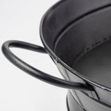 Reno Black Metal Vintage Inspired Basket by Mercana at Eve Furniture