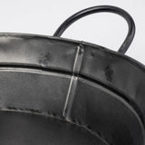 Reno Black Metal Vintage Inspired Basket by Mercana at Eve Furniture