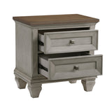 Renton Antique Gray Nightstand by Homelegance at Eve Furniture