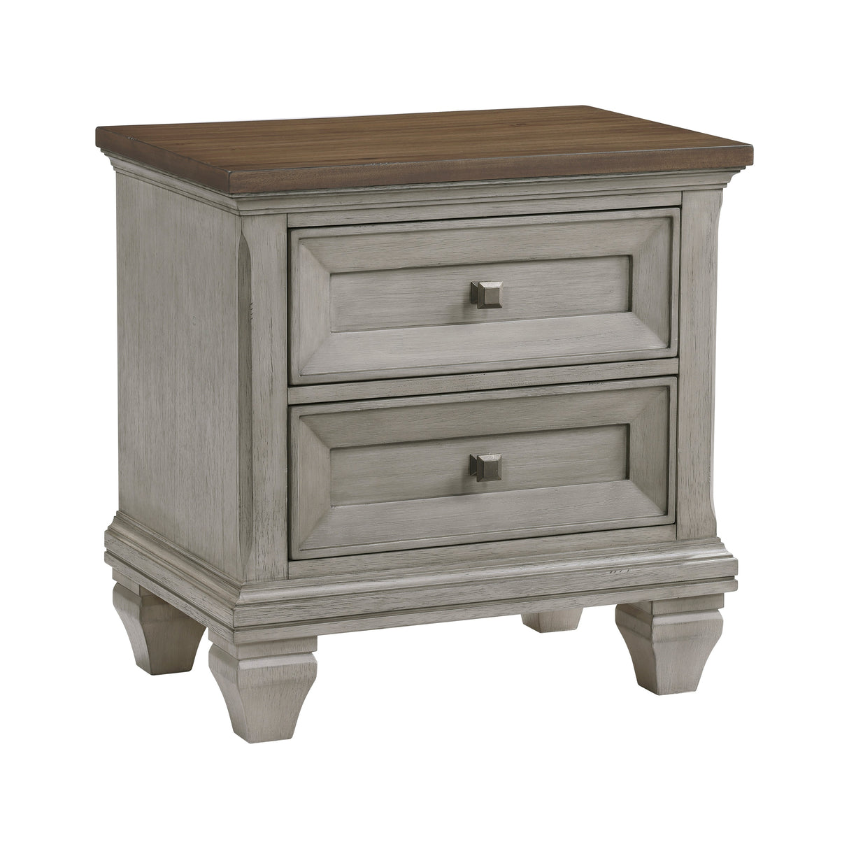 Renton Antique Gray Nightstand by Homelegance at Eve Furniture