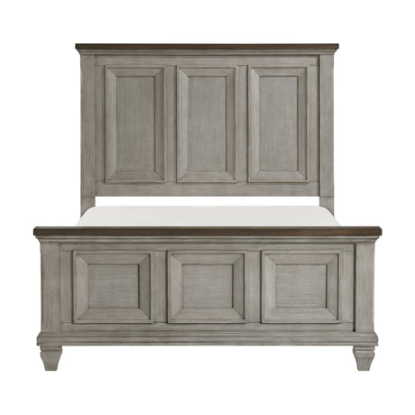 Renton Antique Gray/Brown California King Bed by Homelegance at Eve Furniture