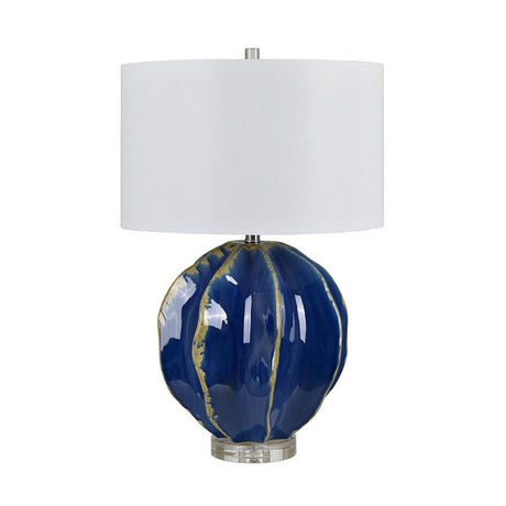 Renwill Blue Table Lamp by Crestview at Eve Furniture