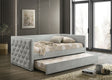 Renzi Gray Daybed with Trundle by Furniture of America at Eve Furniture