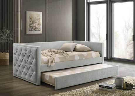 Renzi Gray Daybed with Trundle by Furniture of America at Eve Furniture