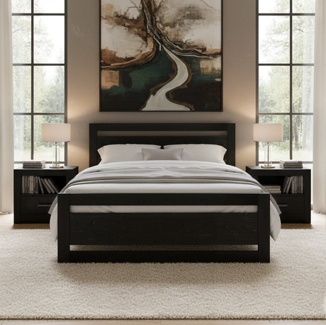 Repos Black Queen Bed by Zuomod at Eve Furniture