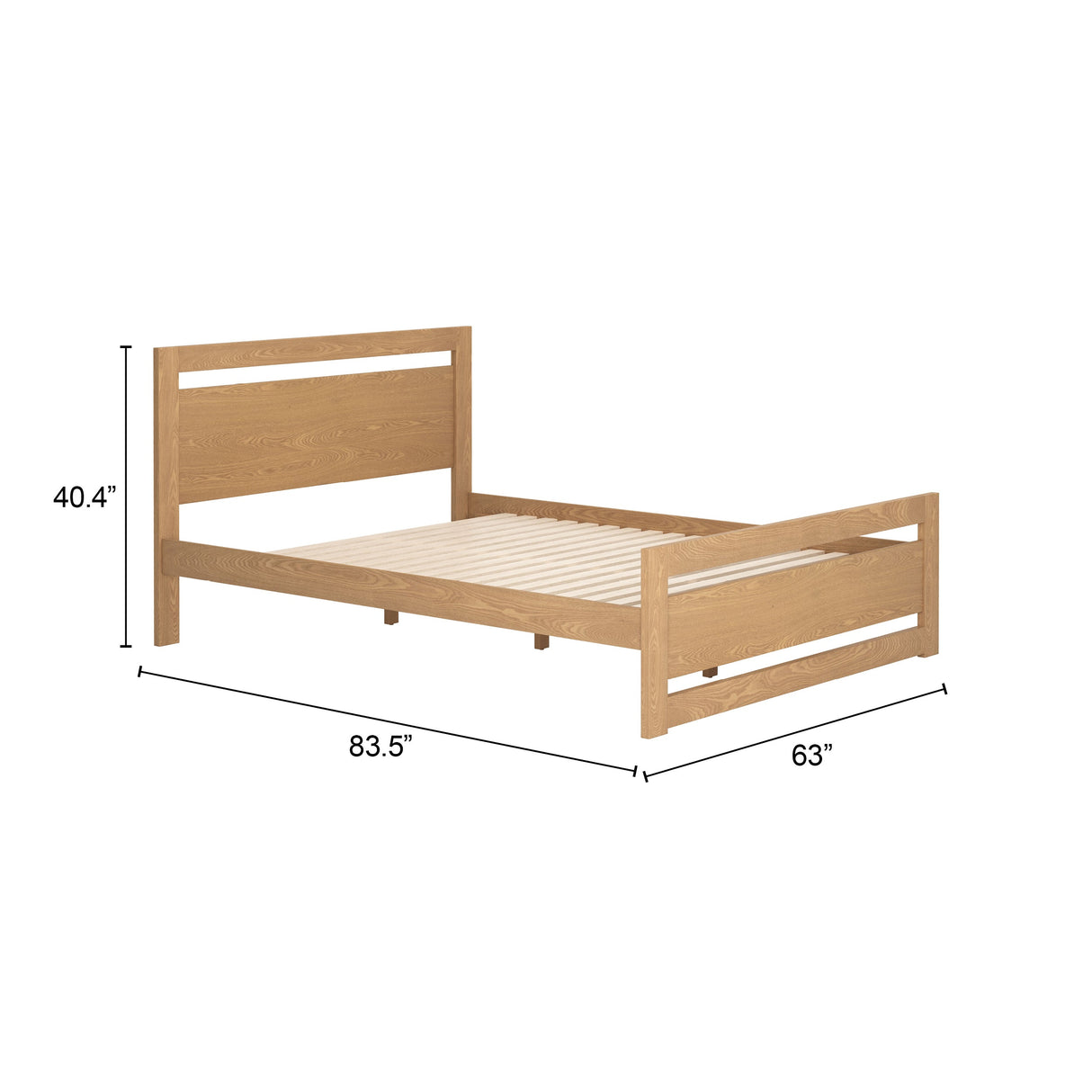 Repos Brown Queen Bed by Zuomod at Eve Furniture
