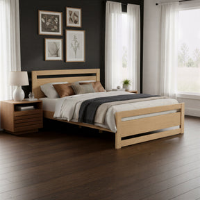 Repos Brown Queen Bed by Zuomod at Eve Furniture