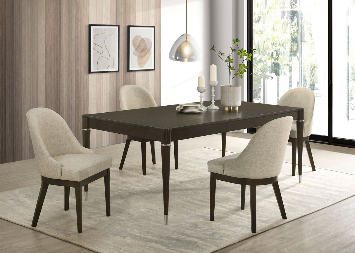 Reseda Ash Brown 5-Piece Rectangular Dining Room Set by Coaster at Eve Furniture