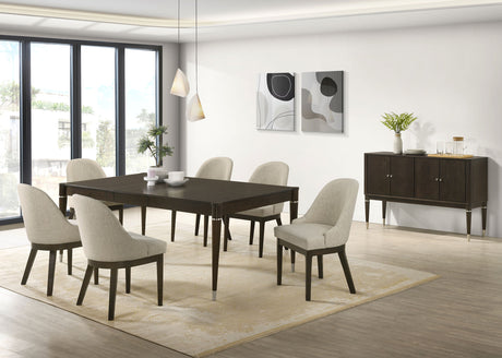 Reseda Ash Brown 8-Piece Dining Room Set With Sideboard by Coaster at Eve Furniture