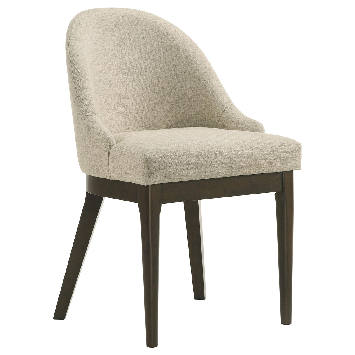 Reseda Oatmeal Upholstered Dining Side Chair, Set of 2 by Coaster at Eve Furniture