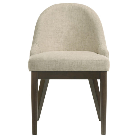 Reseda Oatmeal Upholstered Dining Side Chair, Set of 2 by Coaster at Eve Furniture