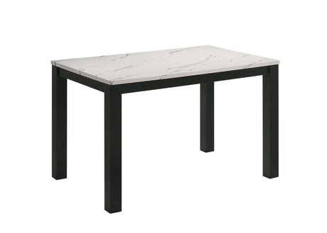 Resia Black and White Dining Set by Crown Mark at Eve Furniture