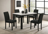 Resia Black and White Dining Table by Crown Mark at Eve Furniture