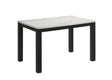 Resia Black and White Dining Table by Crown Mark at Eve Furniture