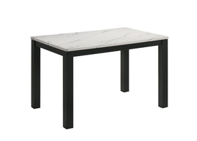 Resia Black and White Dining Table by Crown Mark at Eve Furniture