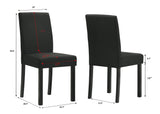Resia Black Dining Set by Crown Mark at Eve Furniture