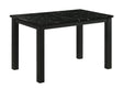 Resia Black Dining Table by Crown Mark at Eve Furniture