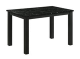 Resia Black Dining Table by Crown Mark at Eve Furniture