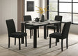 Resia Black/Brown Faux Marble Dining Table by Crown Mark at Eve Furniture