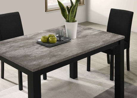 Resia Concrete Gray Dining Table by Crown Mark at Eve Furniture