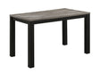 Resia Concrete Gray Dining Table by Crown Mark at Eve Furniture