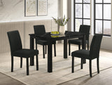 Resia Black Dining Chair, Set of 4 by Crown Mark at Eve Furniture