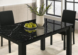 Resia Black Dining Set by Crown Mark at Eve Furniture