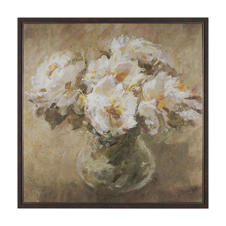 Resilient Bloom by Mercana Studio Hand-Embellished Textured Framed Canvas Artwork by Mercana at Eve Furniture