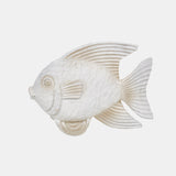 Resin 10" Fish Figurine, Whitewash